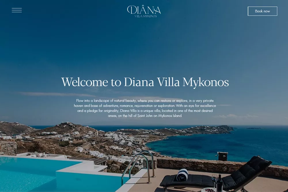diana villa mykonos - unique villa on mykonos island